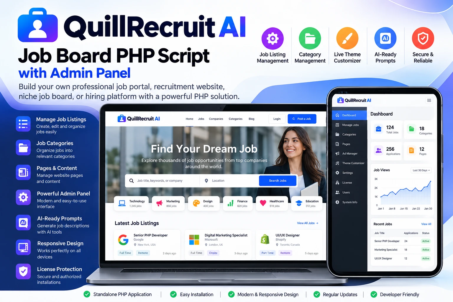 AioTalent Hub Review: SaaS Job Portal & Govt Exam Tools PHP Script