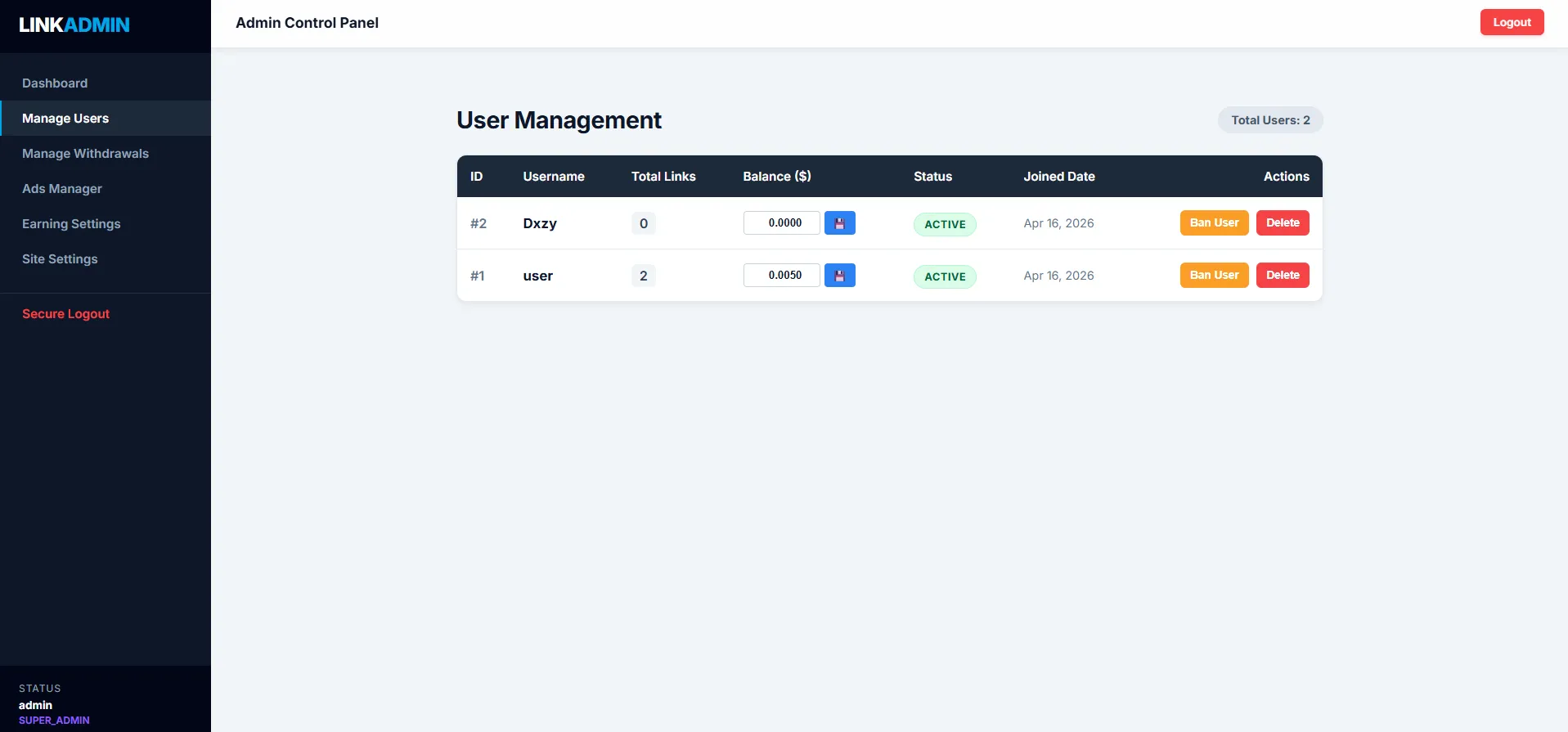 Screenshot