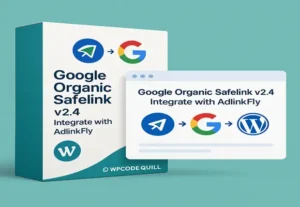 Organic Safelink Plugin v2.4 with AdlinkFly integrate Organic Google Visits